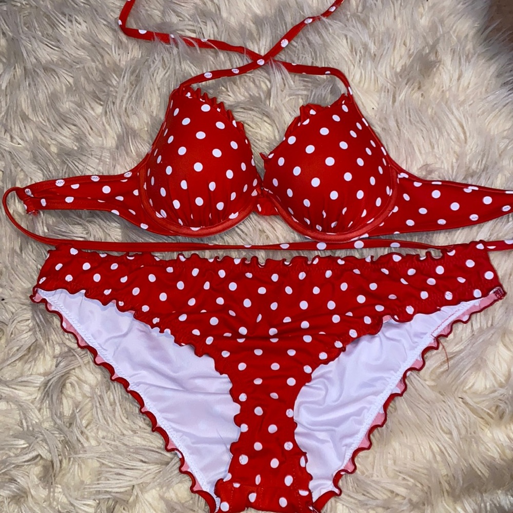 Red Polka Dot Bikini